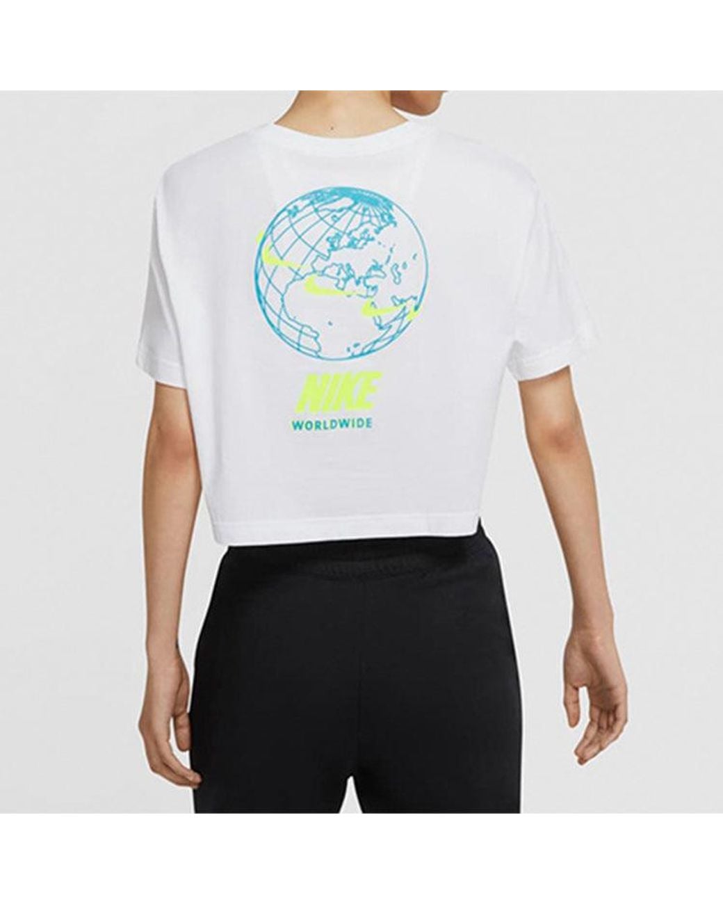 Nike Blue (Wmns) Sportswear Short Round Neck