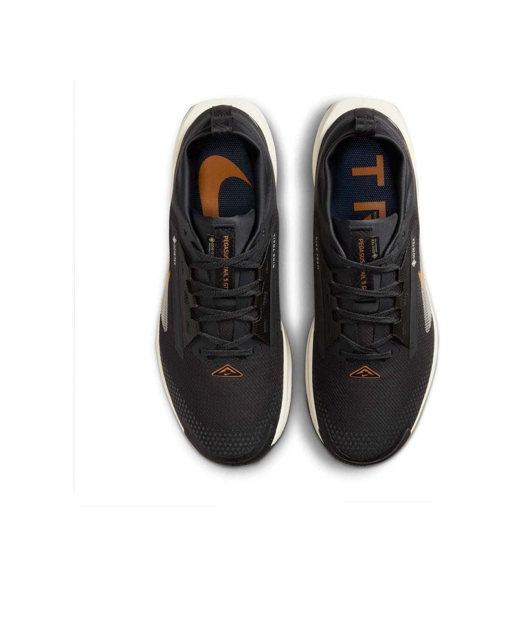 Nike Black Pegasus Trail 5 Gore-Tex 'Off Noir Monarch Pale Ivory' for men
