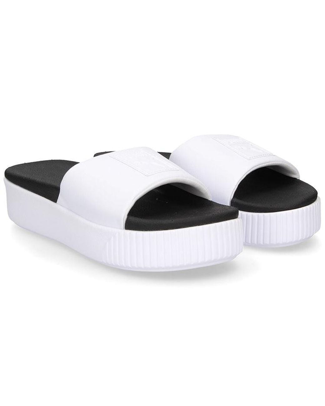 PUMA White (Wmns) Platform Slide Bold Sd