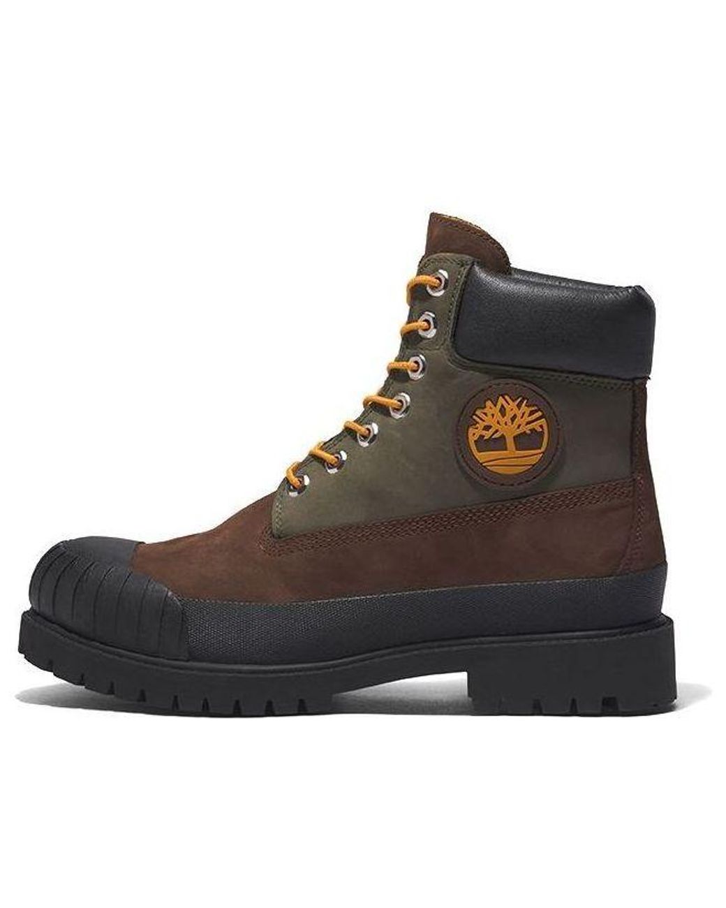 Timberland Black Premium 6 Inch Rubber-Toe Boot 'Dark' for men