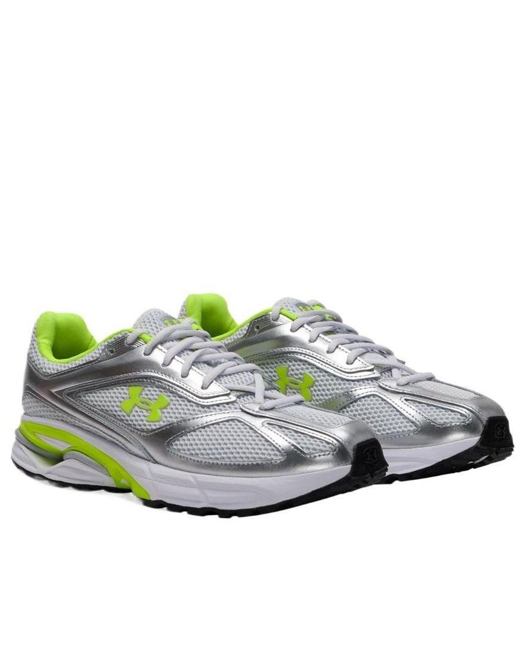 Under Armour White Hovr Apparition 'Distant Metallic' for men