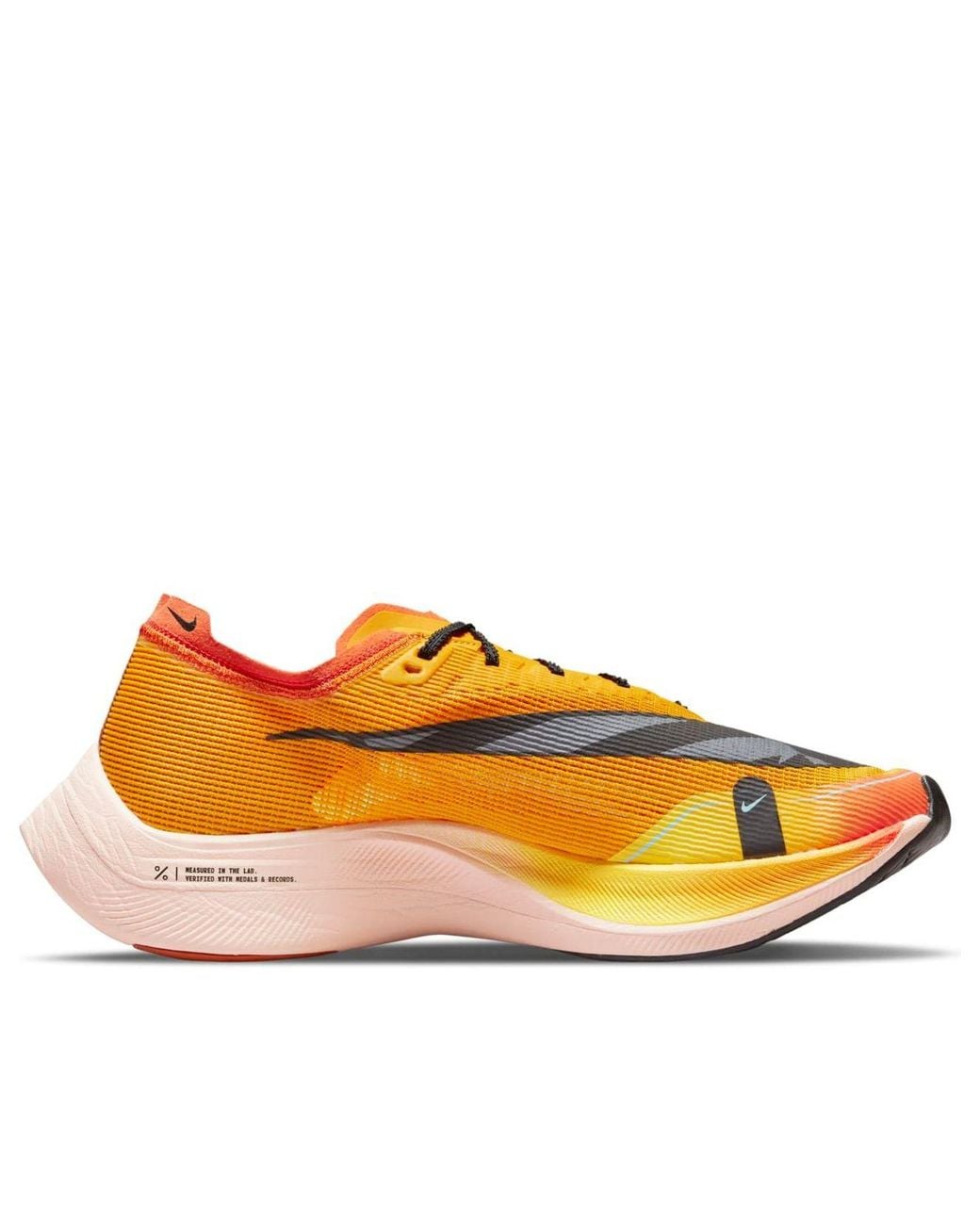 Nike Yellow Vaporfly 2 Road Racing Shoes for men