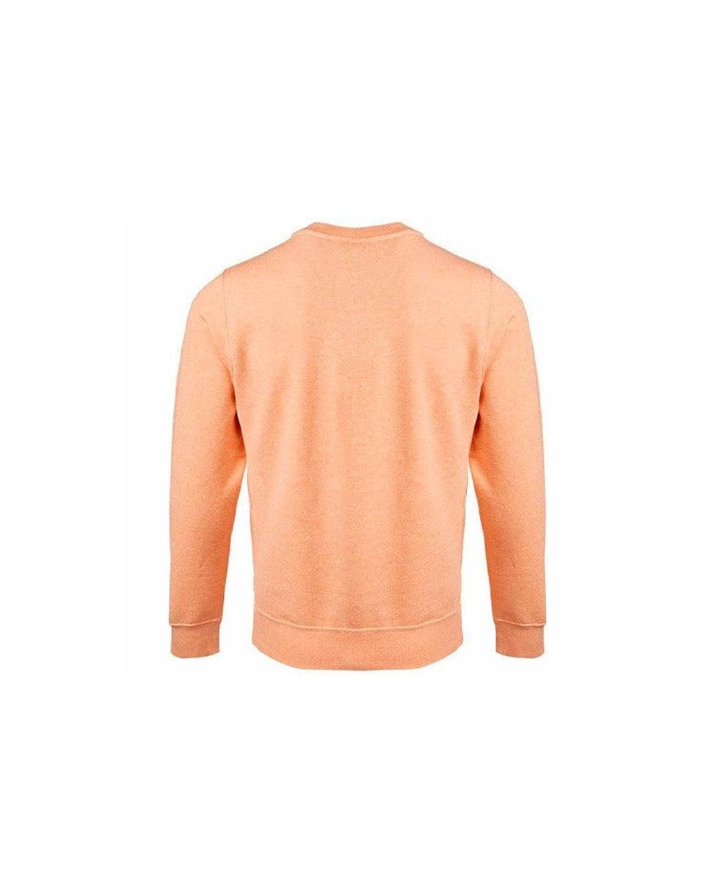 Nike Orange Sportswear Alphabet Logo Round Neck Long Sleeves Apricot for men