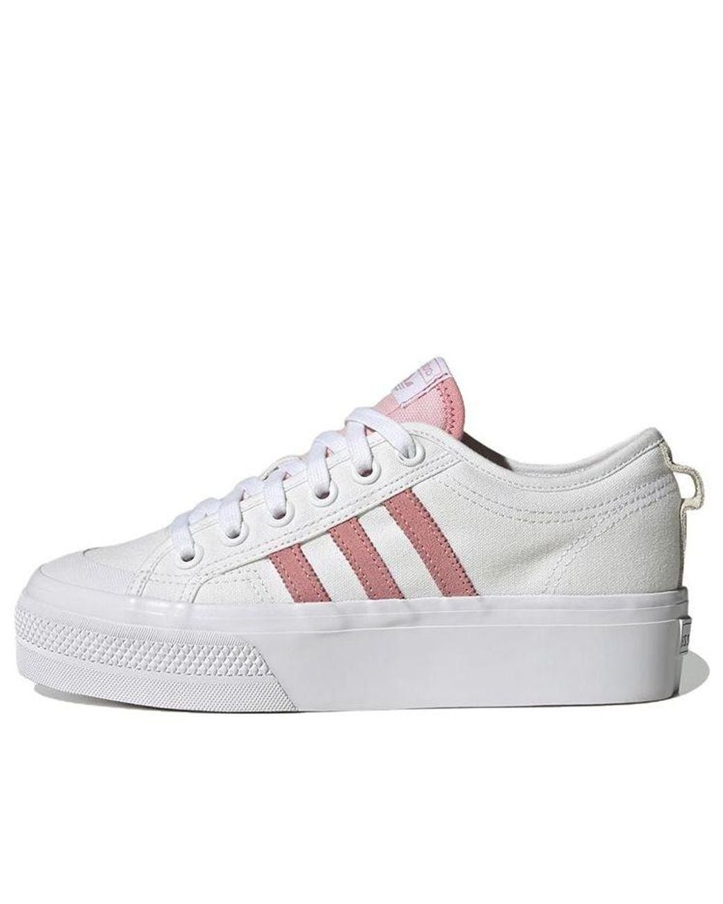 Adidas White (Wmns) Nizza Platform Shoes 'Super Pop'