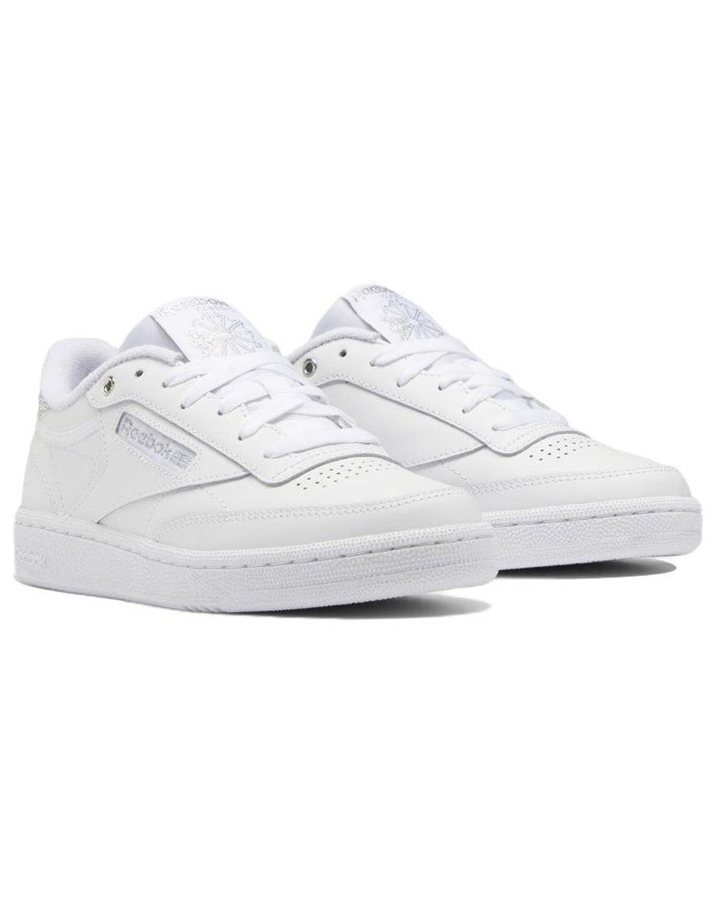 Reebok White (Wmns) Club C 85 Metallic'