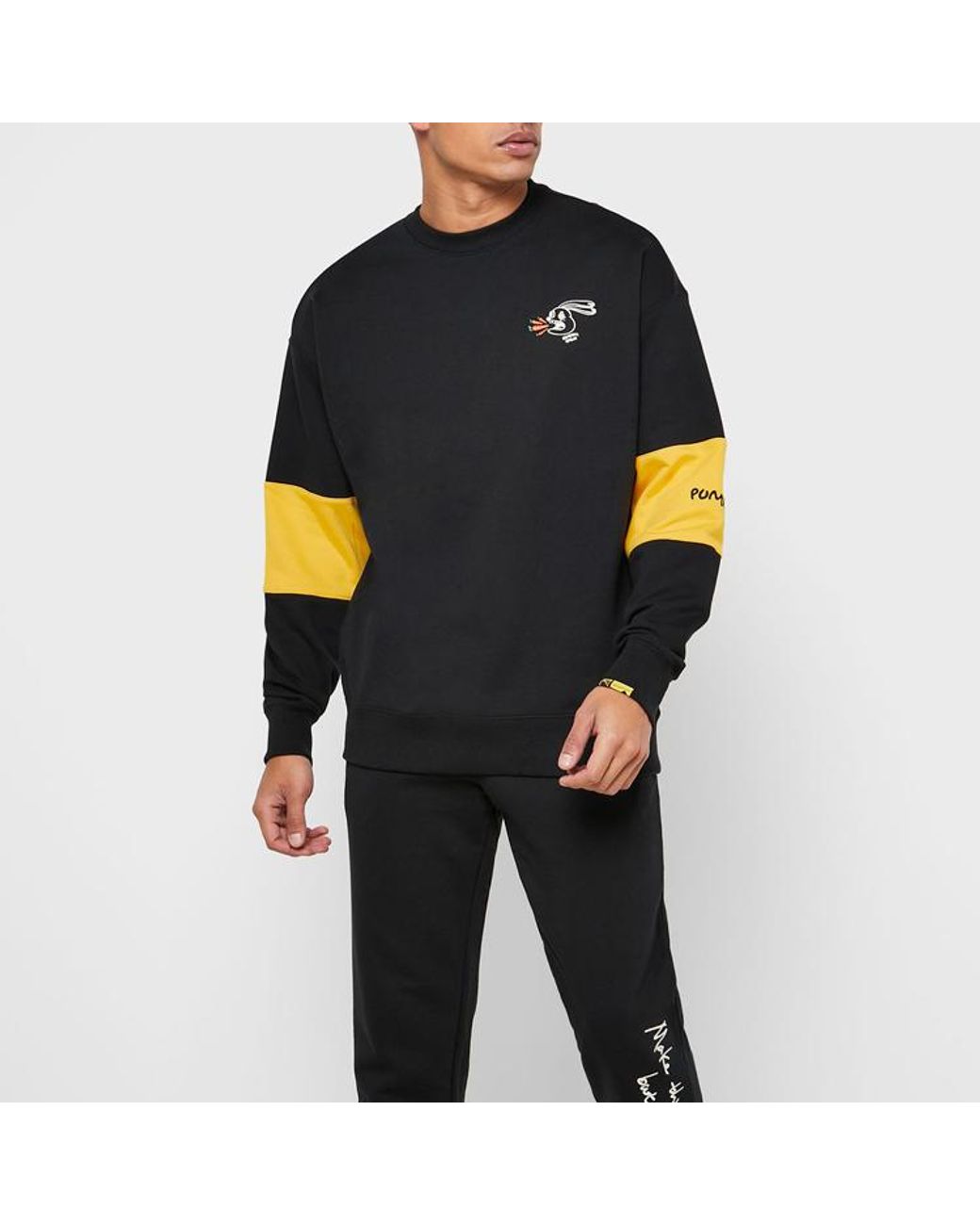 PUMA Blue X Randomevent Crossover Crew Alphabet Logo Sweatshirt for men