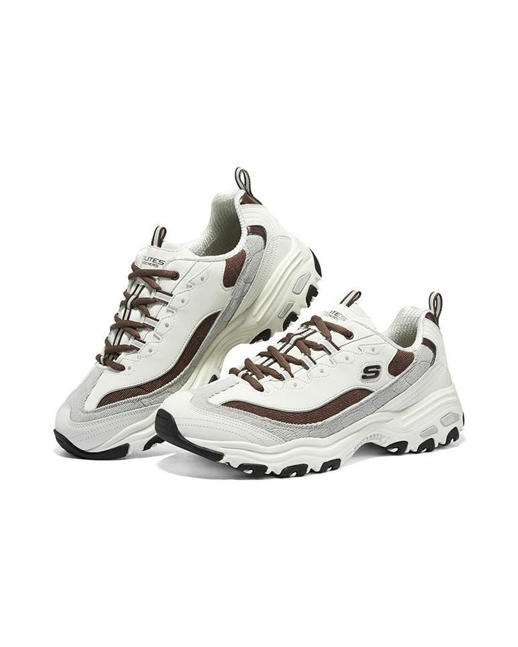Skechers White D'Lites Varsity Spirit Sneaker for men