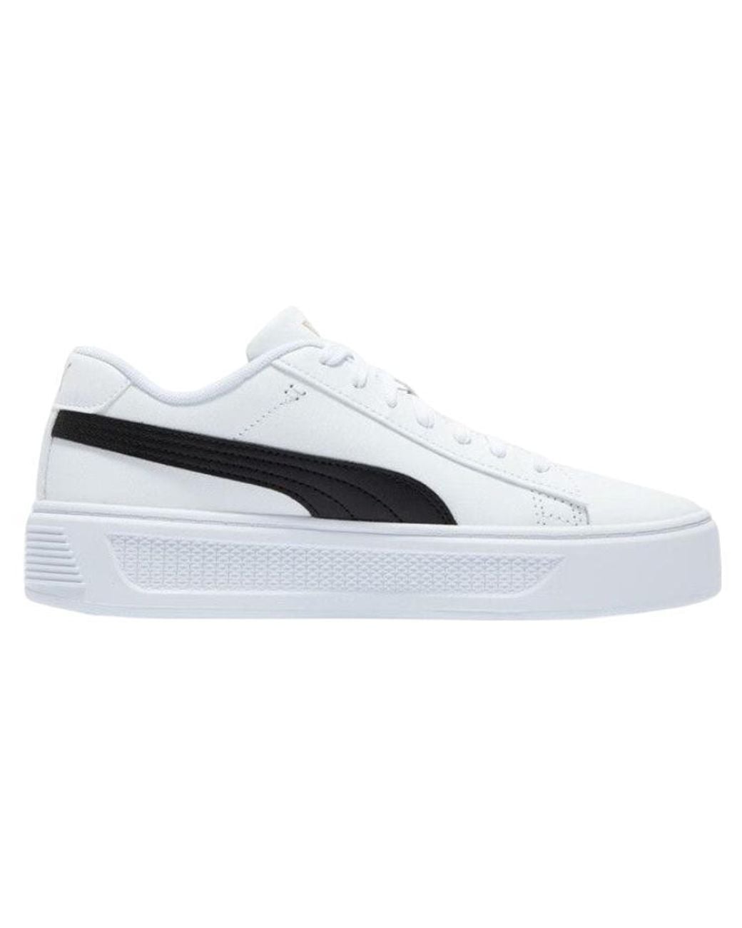 PUMA White (Wmns) Smash Platform V3