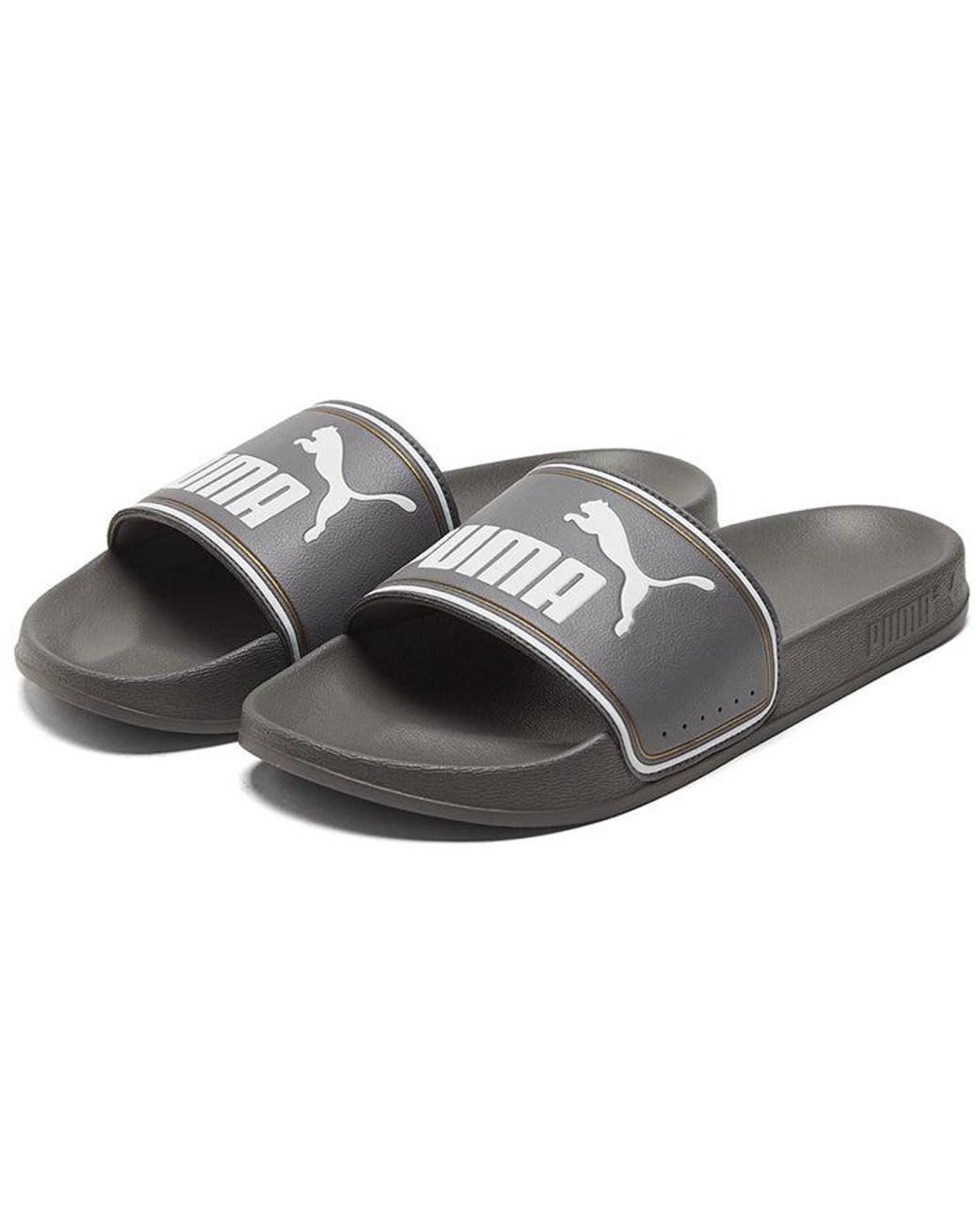 PUMA Gray Leadcat Ftr Slippers for men