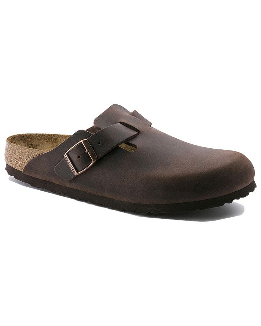 Birkenstock Brown Boston Regular 'Oiled Leather Habana' for men