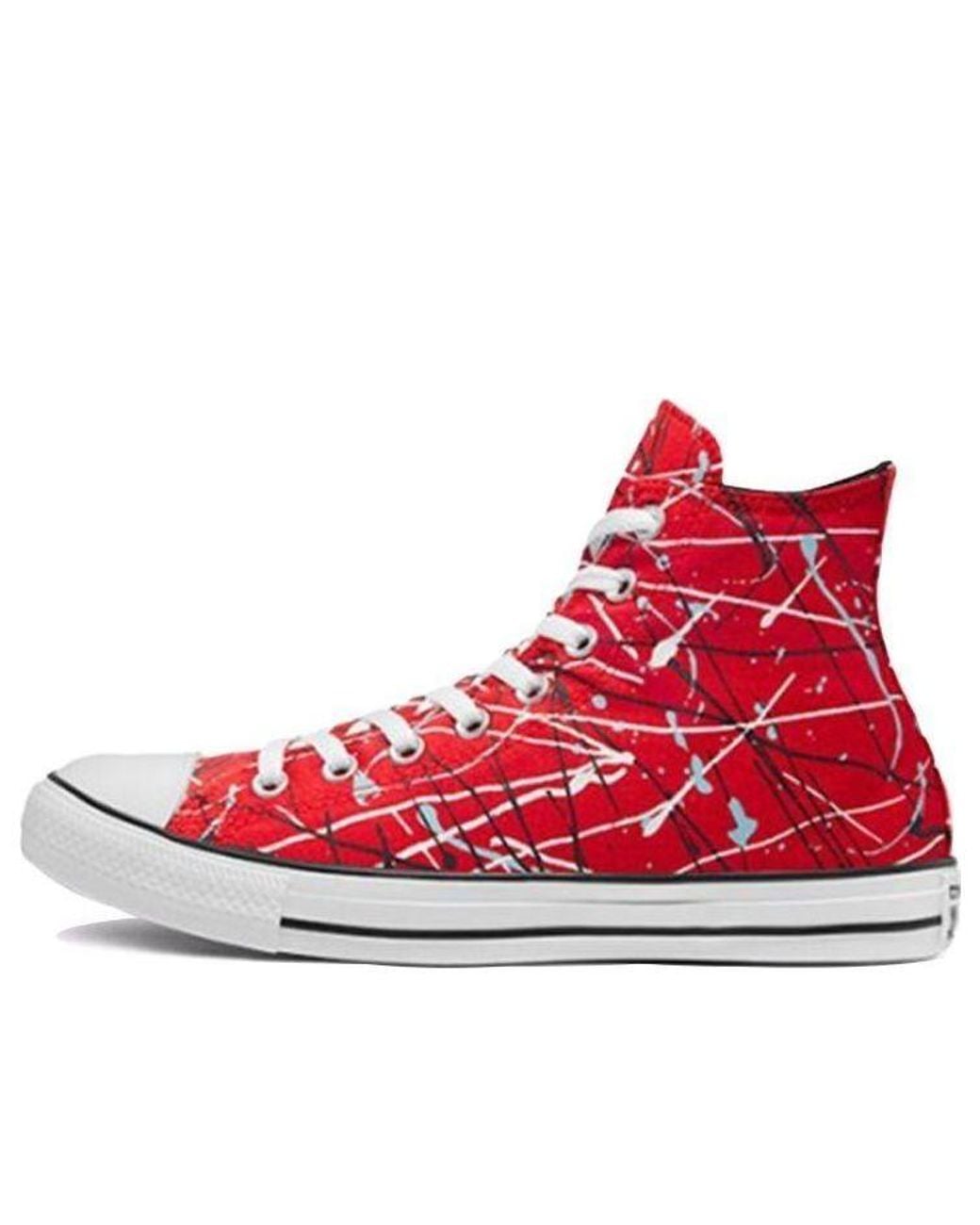 Converse Red Archive Paint Splatter Chuck Taylor All Star for men