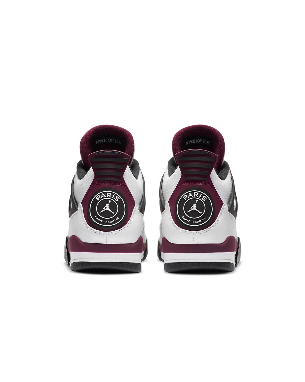 Nike White 4 Retro X Paris Saint-Germain 'Bordeaux' for men