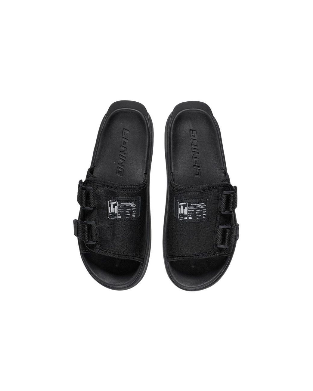 Li-ning Black Casual Sandals for men