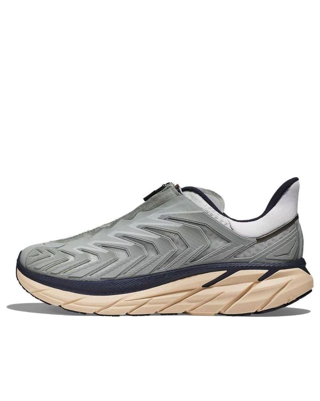 Hoka One One Gray Project Clifton Knitted Running for men