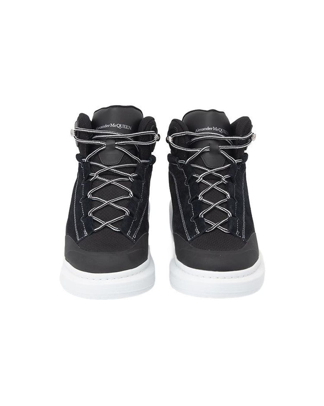 McQueen Black Larry High-Top Sneakers for men