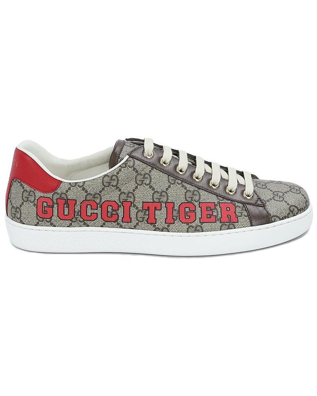 Gucci Gray Ace 'Tiger Patch' for men