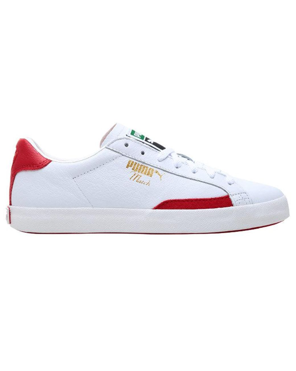 PUMA Match Vulc Shoes Red/white for Men | Lyst