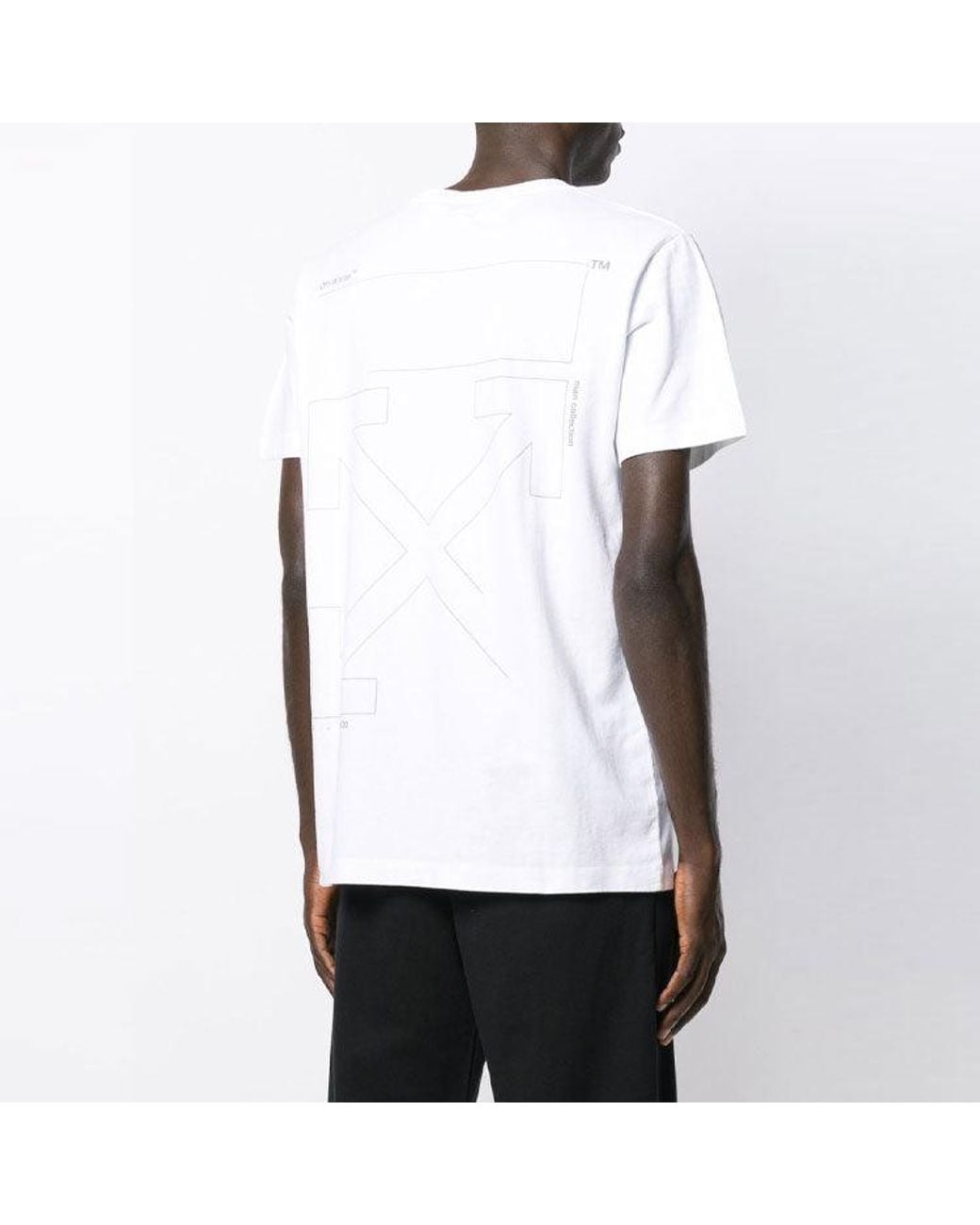 Off-White c/o Virgil Abloh White Crew Neck Pullovers Street Style Cotton Short Sleeves for men