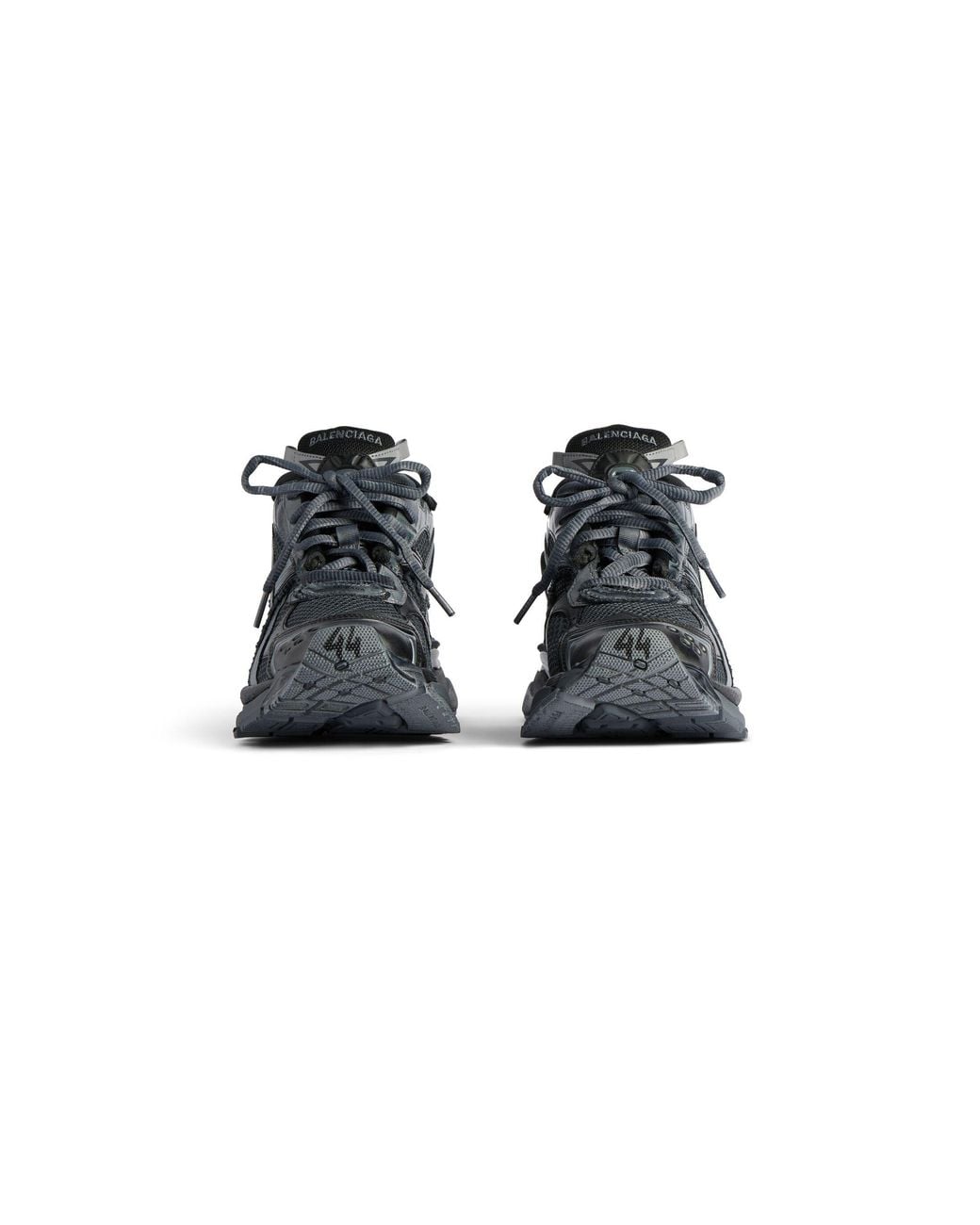 Balenciaga Black Runner Sneakers 'Dark And Mesh And Nylon' for men