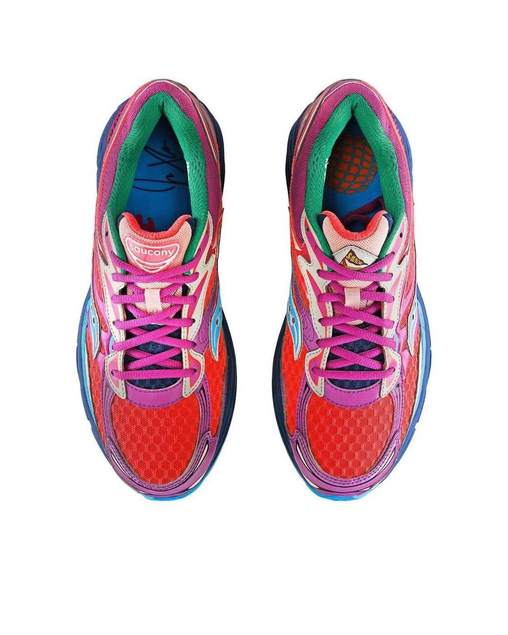 Saucony Red X Jae Tips Progrid Omni 9 'To Do List' for men