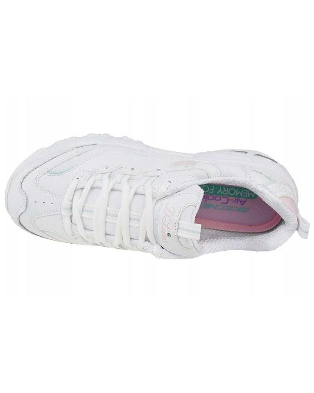 Skechers White (Wmns) Dlites Sparkling Rain