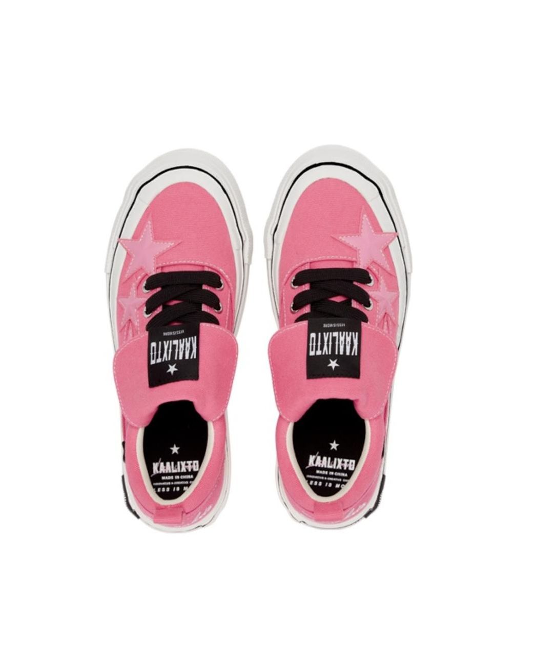 KAALIXTO Pink Skateboarding Canvas Low 'Power' for men
