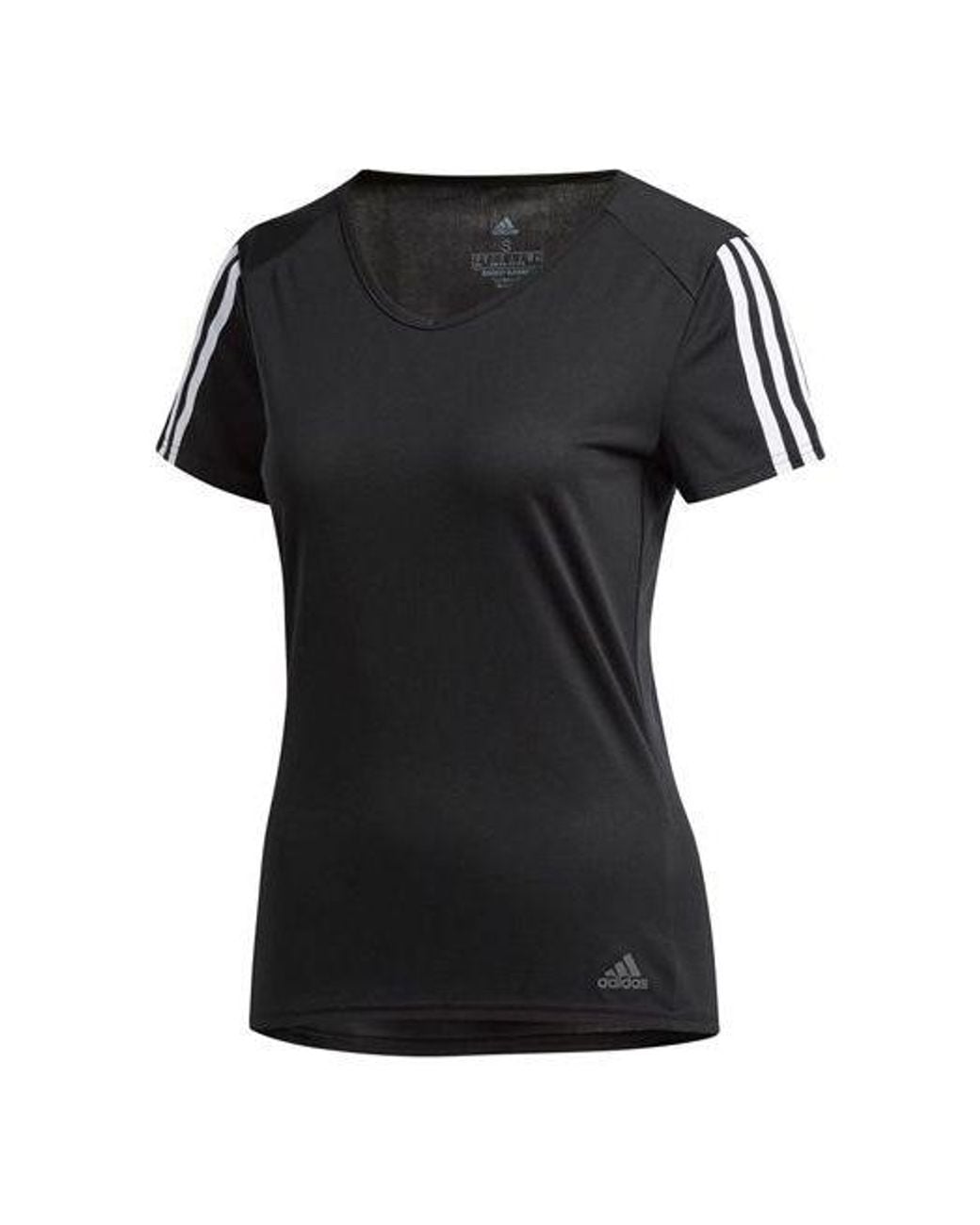Adidas Black (Wmns) Running Sports Short-Sleeve Tee