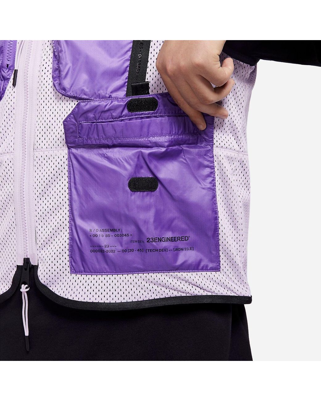 Nike Purple 23 Engineered Utility Cargo Vest for men