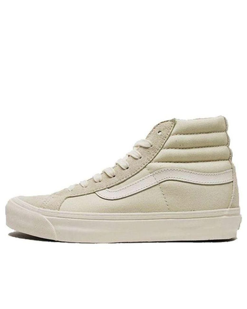 Vans Natural Sk8-Hi Lx Suede Canvas 'Pearl Marshmallow' for men