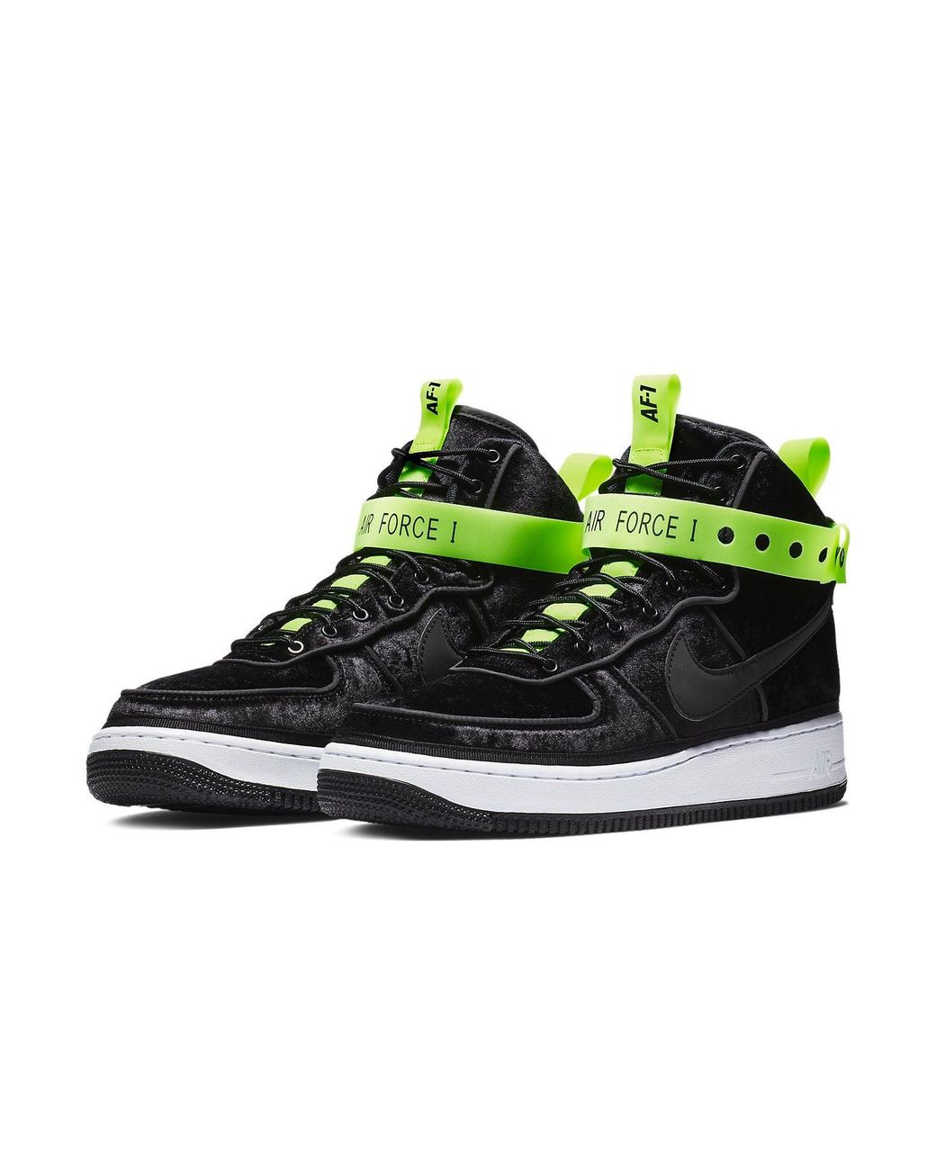 Nike Black X Magic Stick Air Force 1 High Velour' for men