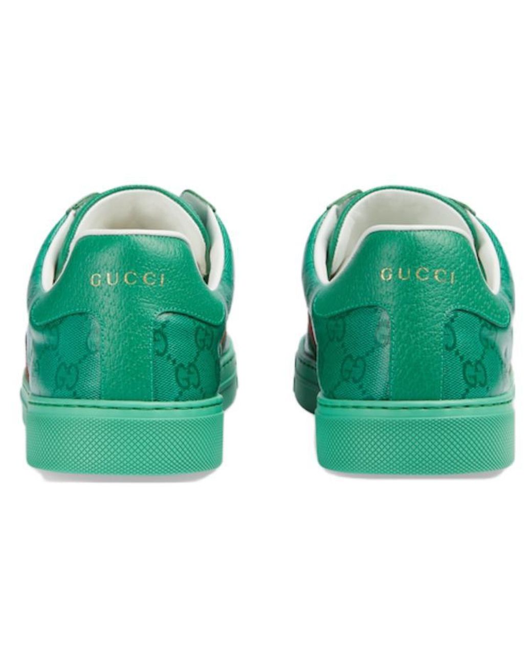 Gucci Green Ace Gg Crystal Canvas Sneaker for men