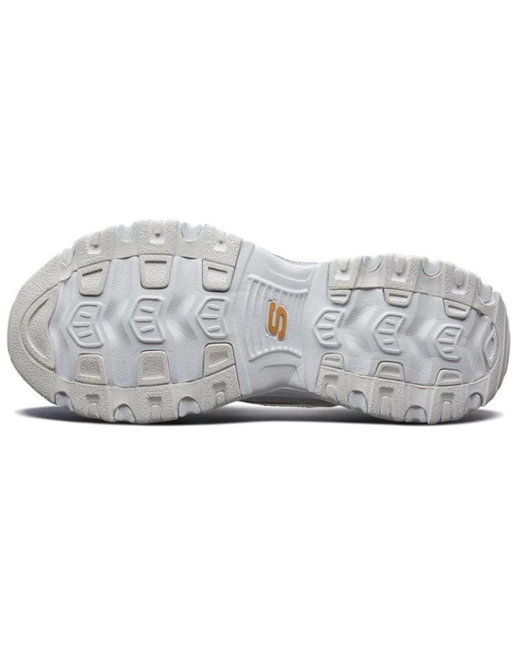 Skechers White D'Lites 1.0 Running Shoes for men