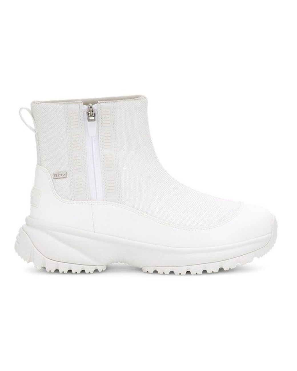 Ugg White (Wmns) Yose Zip Fleece Lined Snow Boots