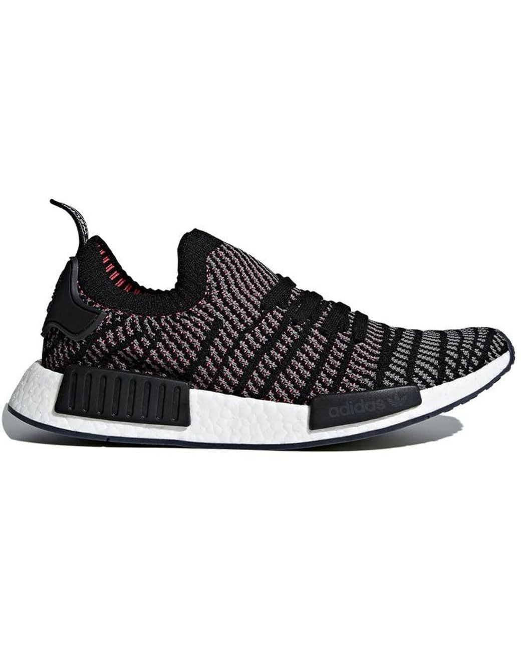 Adidas Black Nmd_R1 Stlt Primeknit 'Solar' for men