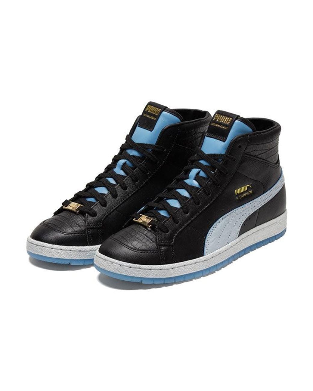 PUMA Black Ralph Sampson 70 Mid Layer Sneakers