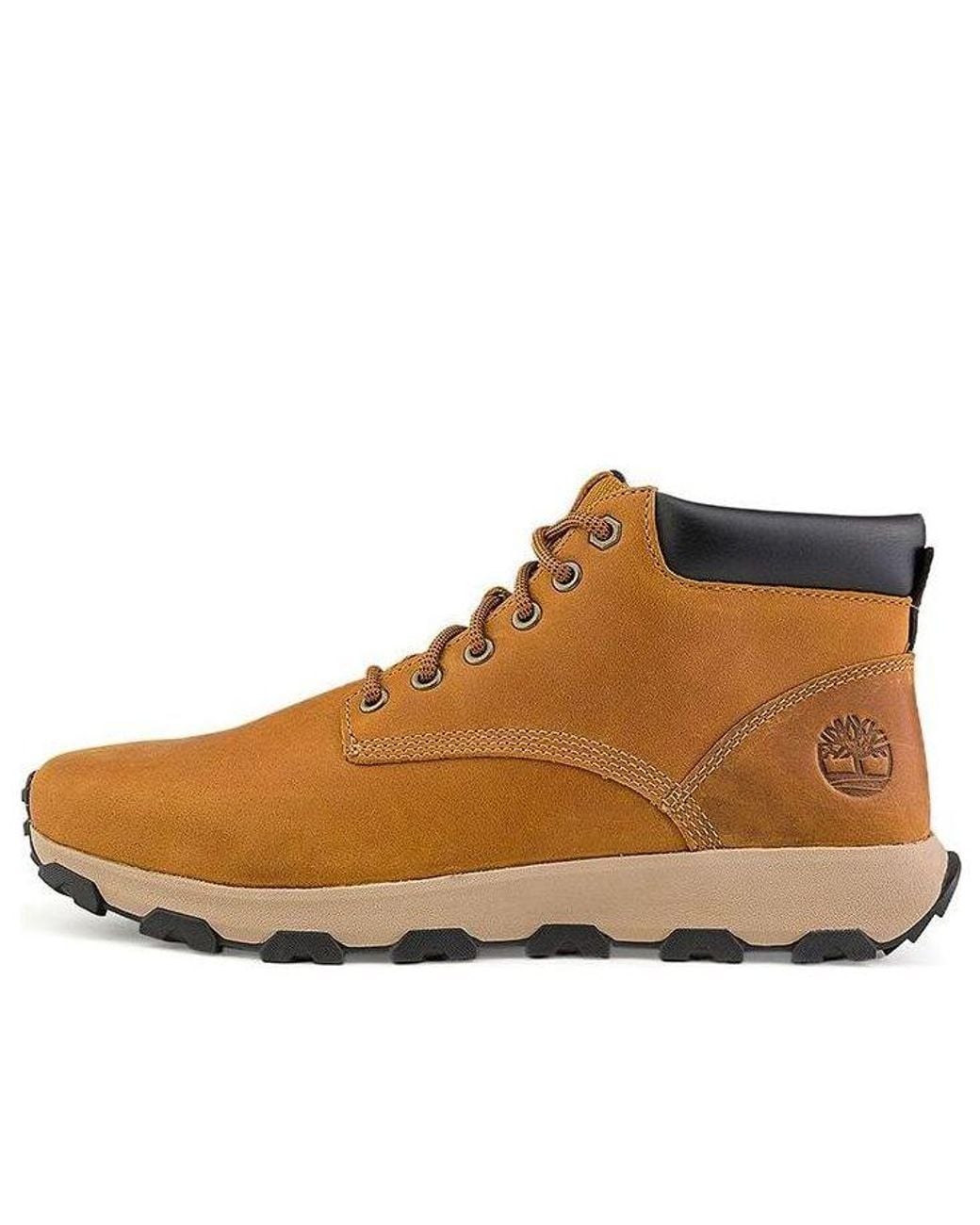 Timberland Brown Winsor Park Chukka Boots 'Wheat Full Grain' for men