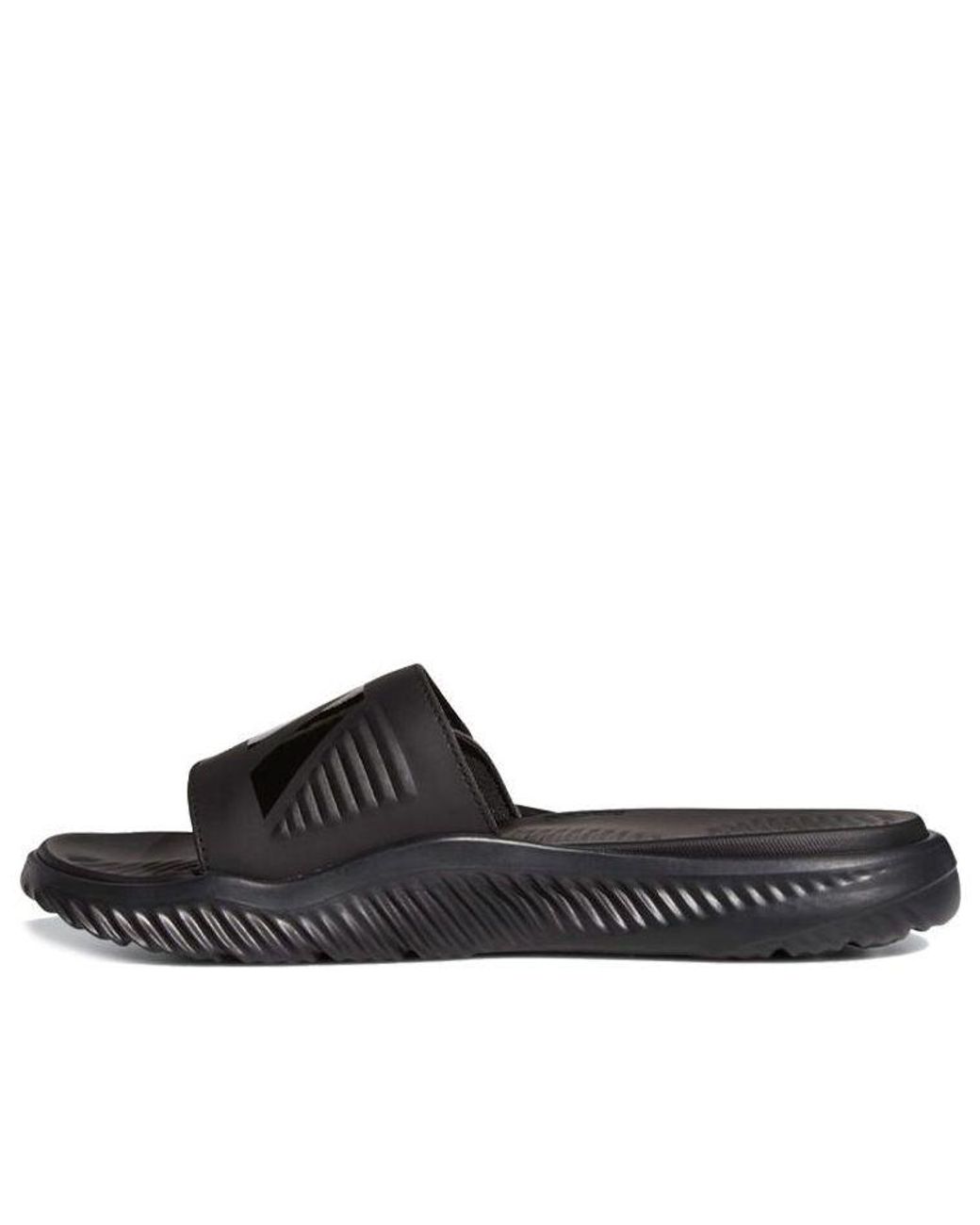 Adidas Black Alphabounce Slide for men
