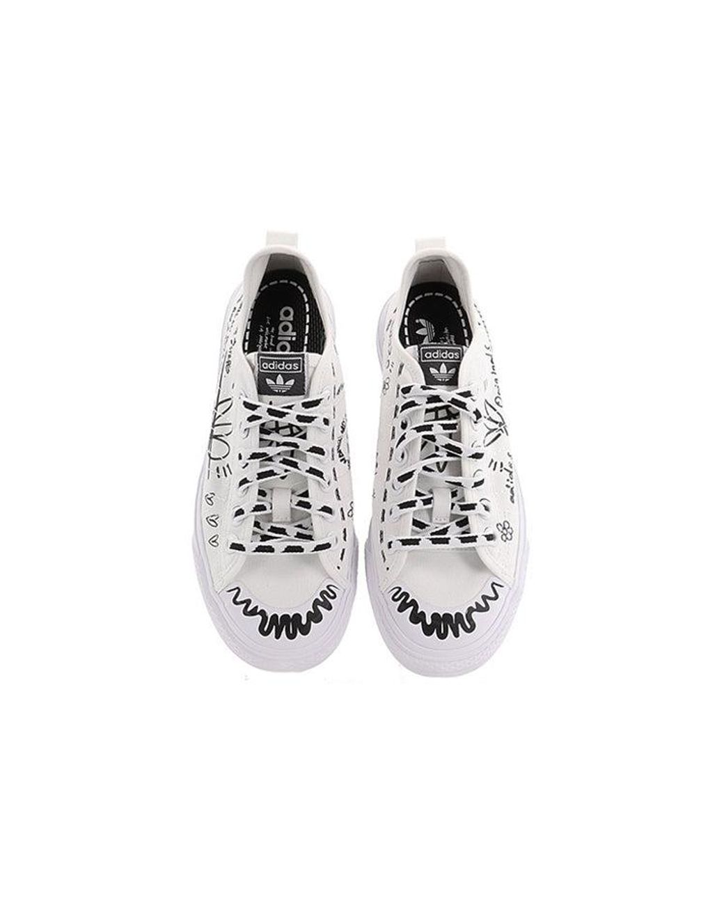 Adidas White Nizza Rf 'Sharpie Pack' for men