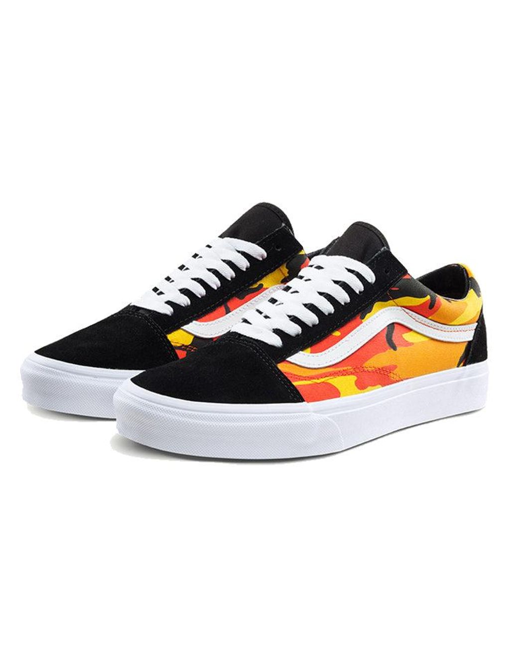 Vans Orange Old Skool 'Pop Camo' for men