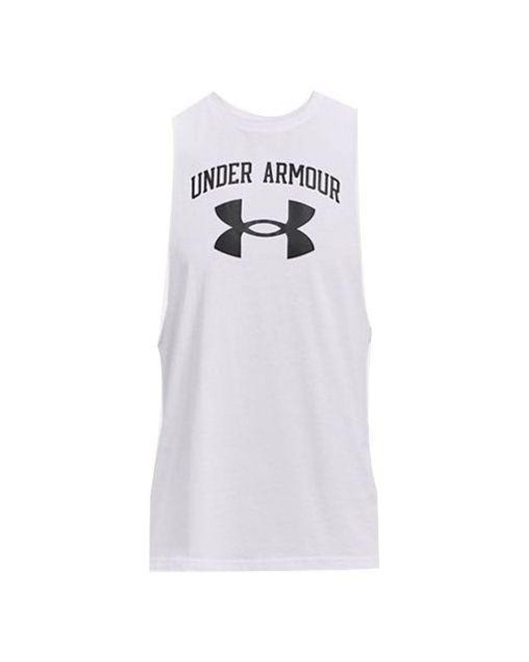 Under Armour White Training Graphics Tank Top for men