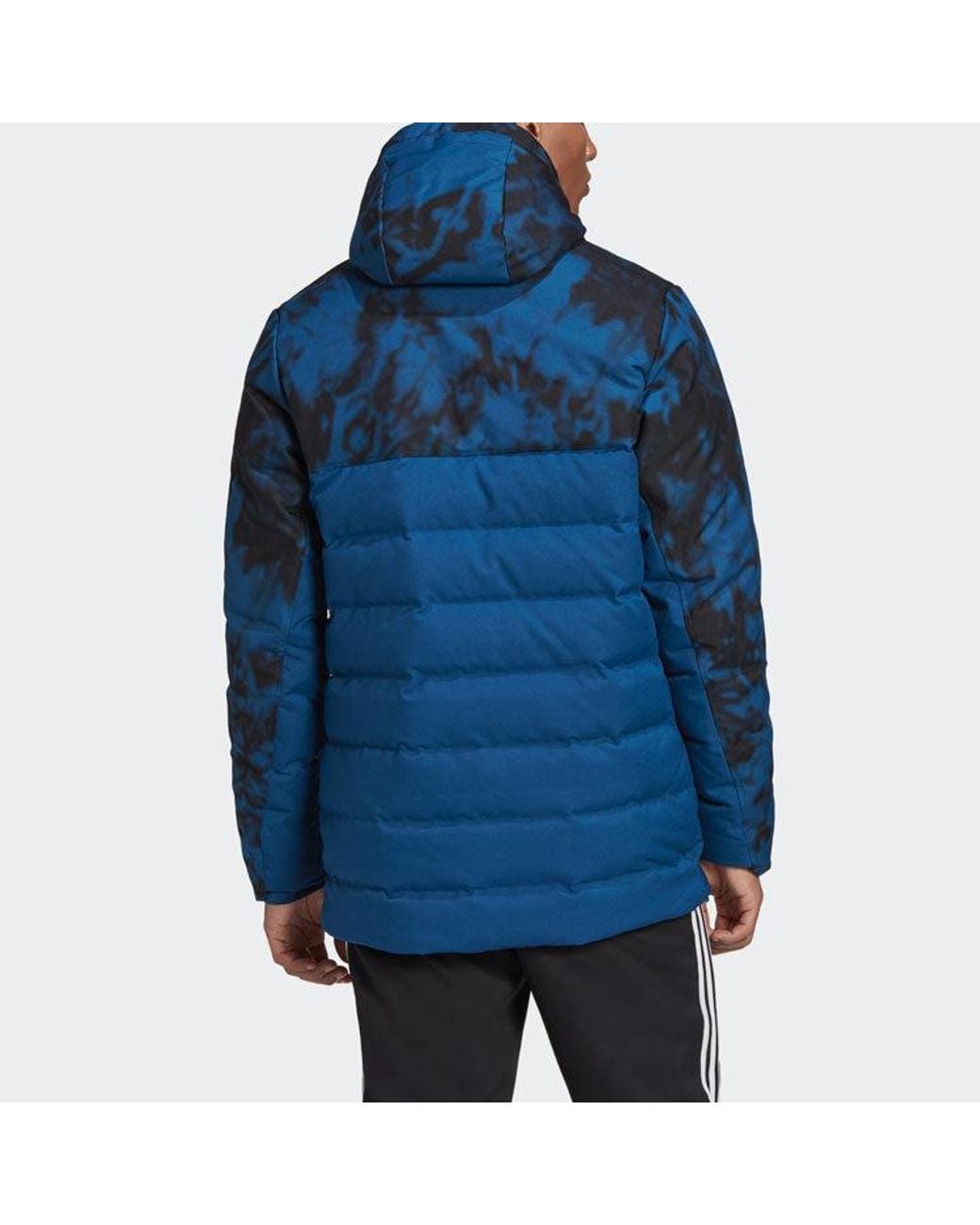 Adidas Blue Arsenal Soccer/Football Sports Hooded Down Jacket for men
