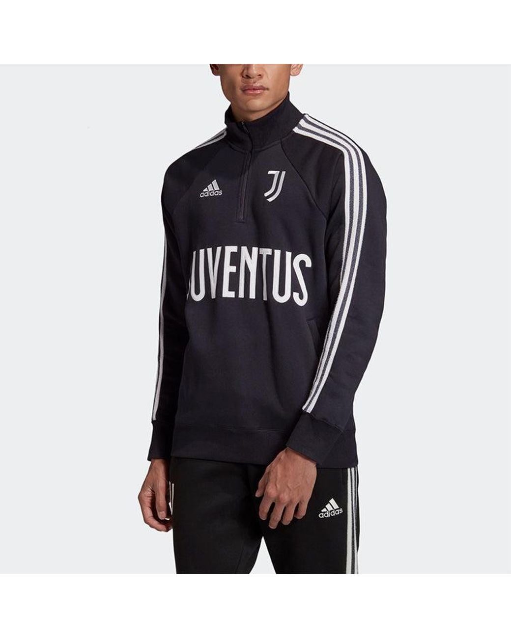 Adidas Blue Juve Icons Top Juventus Soccer/Football Sports Jacket for men