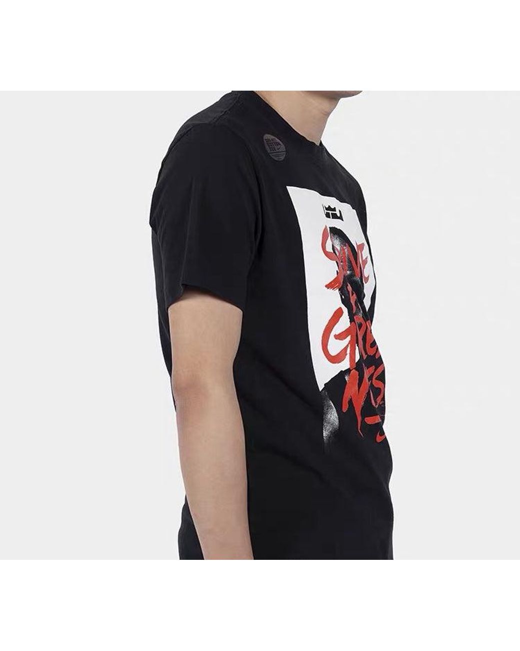 Nike Black Lebron James Printing Basketball Sports Short Sleeve for men