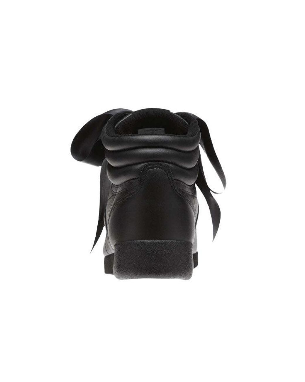 Reebok Black (Wmns) Freestyle Hi Satin Bow
