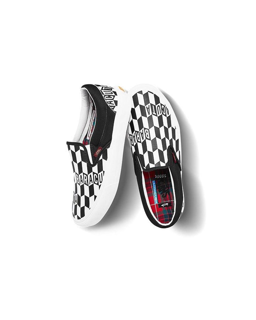 Vans White Baracuta X Classic Slip-On 5 Checkerboard' for men