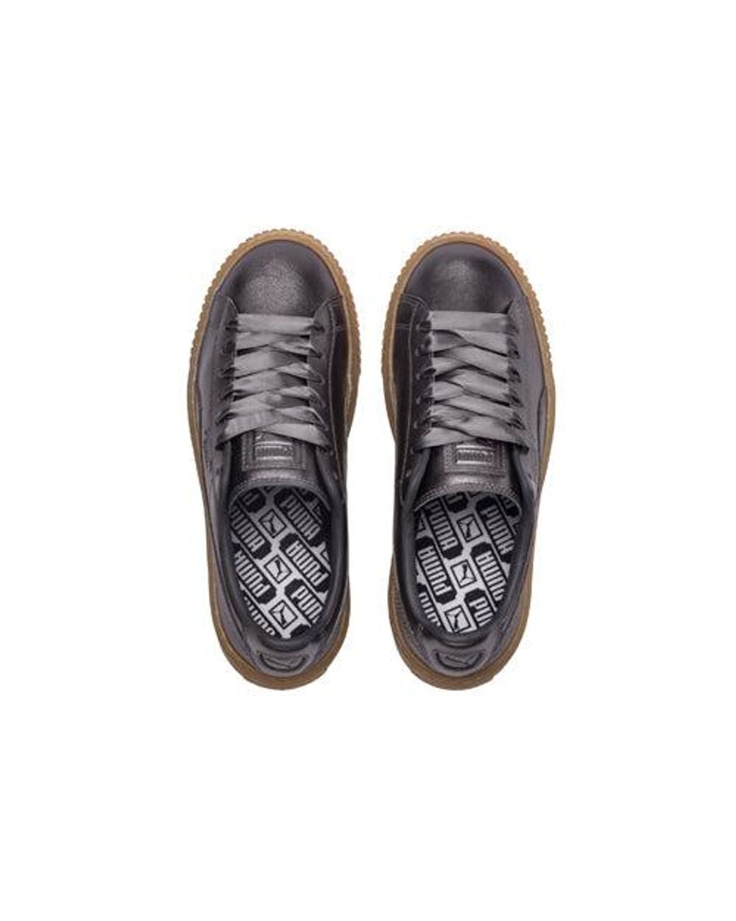 PUMA Blue (Wmns) Basket Platform Luxe