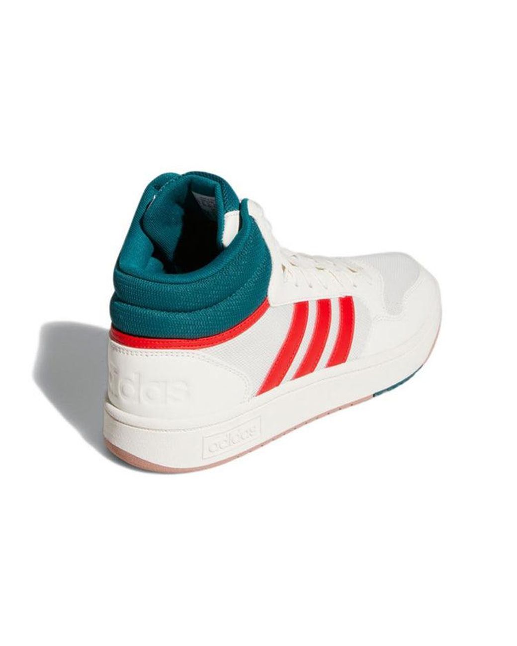 Adidas White Hoops 3.0 Mid Vivid' for men