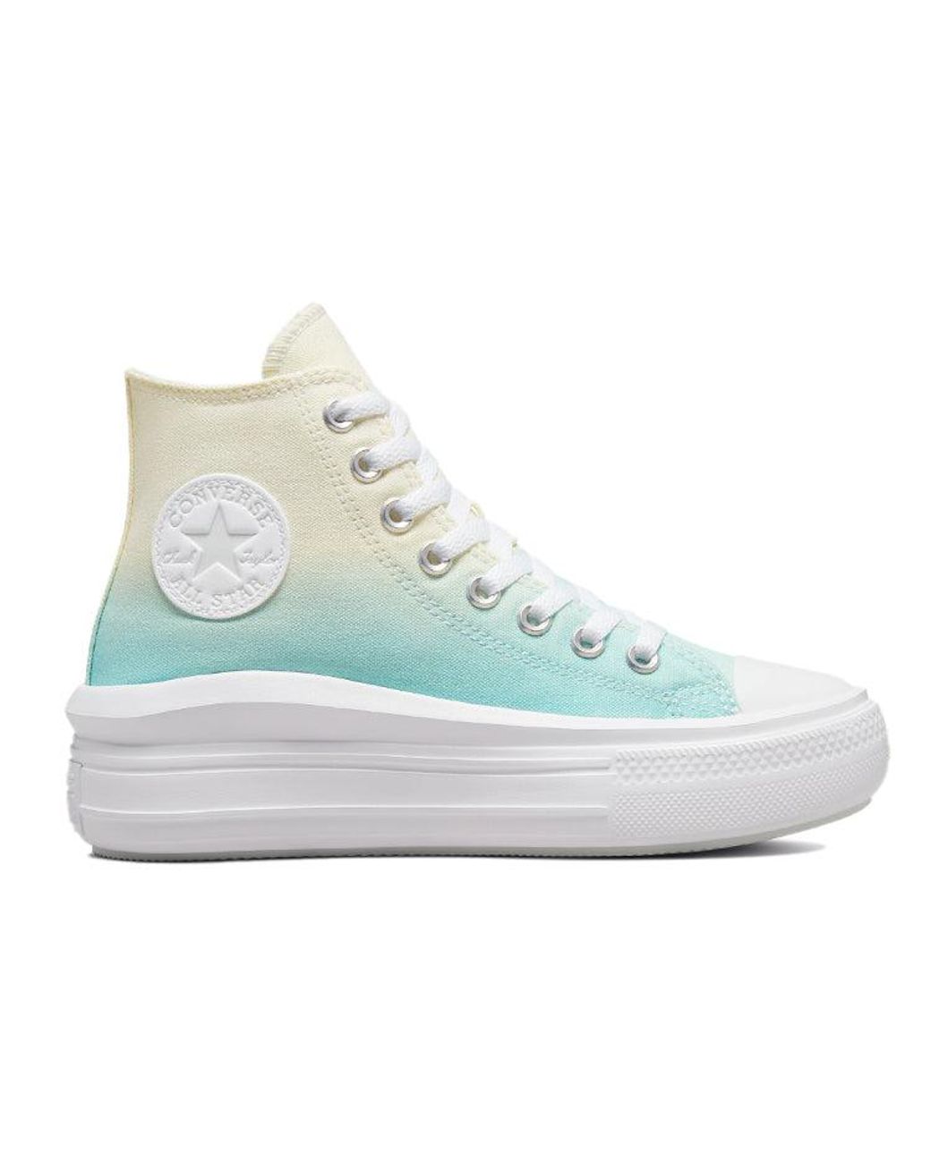 Converse White (Wmns) Chuck Taylor All Star Move High 'Ombre
