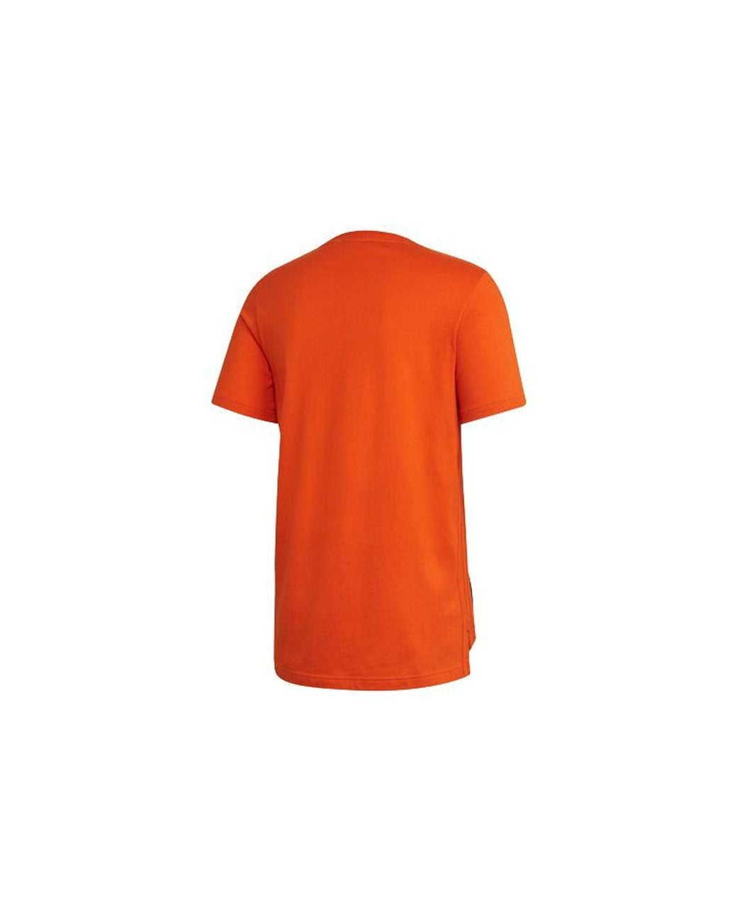 Adidas Orange Originals Sports Round Neck Short Sleeve for men