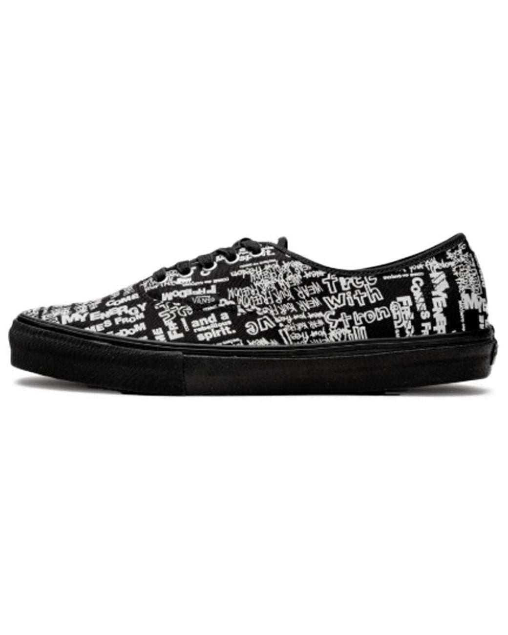 Vans Black X Comme Des Garcons Authentic Lx 'Graffiti' for men